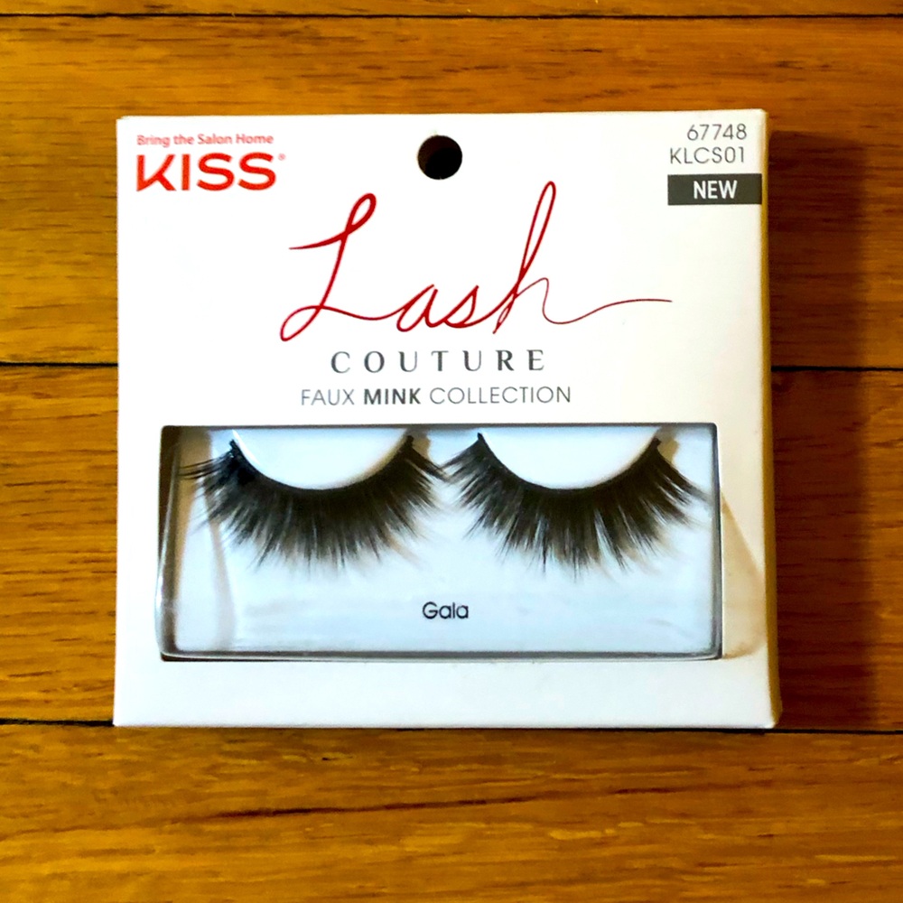 New in Box! KISS Lash Couture Faux Mink Collection Gala False Lashes in Black